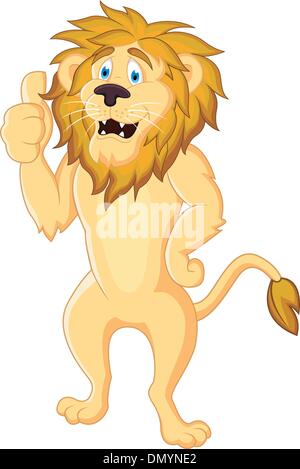 Fumetto del leone Illustrazione Vettoriale