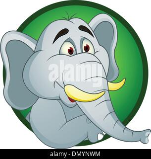 Elephant cartoon Illustrazione Vettoriale