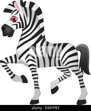 Fumetto della zebra Illustrazione Vettoriale