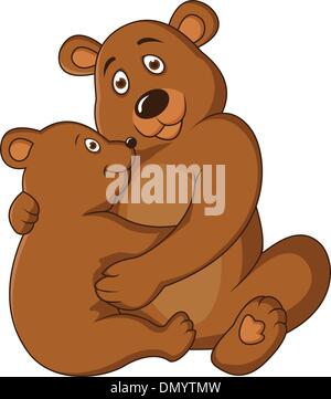 Madre e baby orso Illustrazione Vettoriale