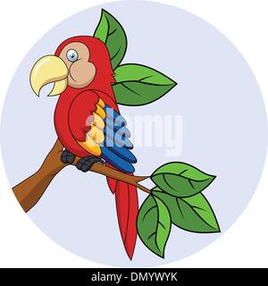 Fumetto del Macaw Illustrazione Vettoriale