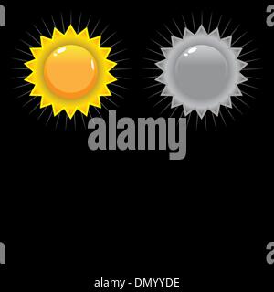 Le guarnizioni di tenuta e vettore di badge Illustrazione Vettoriale