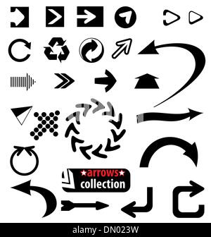 insieme delle frecce Illustrazione Vettoriale
