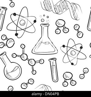 La scienza senza giunture sfondo vettoriale Illustrazione Vettoriale