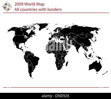 Mappa del mondo Illustrazione Vettoriale