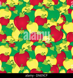 Mele pattern senza giunture Illustrazione Vettoriale