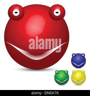 smiley colorati Illustrazione Vettoriale
