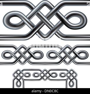Vettore senza giunture celtic design di confine Illustrazione Vettoriale