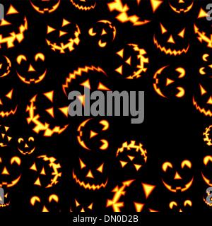 Il terrore di Halloween la configurazione di sfondo Illustrazione Vettoriale