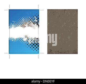 Grungy Cartoline Illustrazione Vettoriale