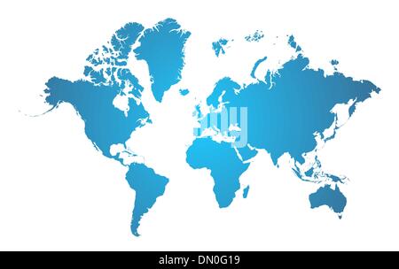 Mappa del mondo Illustrazione Vettoriale