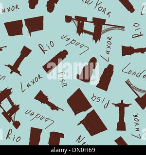 Seamless pattern distintivo Illustrazione Vettoriale