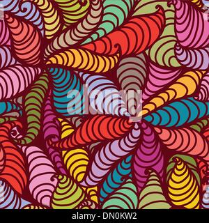 Seamless abstract disegnati a mano pattern. Illustrazione Vettoriale
