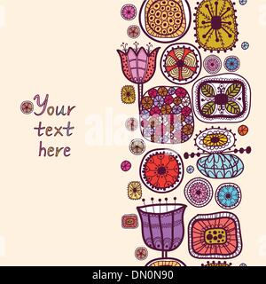 Seamless abstract disegnati a mano pattern. Illustrazione Vettoriale