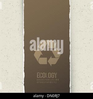 Ecologia a tema sfondo astratto. Concetto di vettore illustrazione, Illustrazione Vettoriale