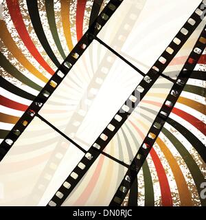 Cinema grunge background. Vettore, EPS10 Illustrazione Vettoriale