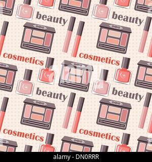 Seamless pattern cosmetici Illustrazione Vettoriale