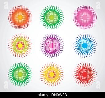 Colori disegnati a mano fumetti Illustrazione Vettoriale