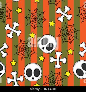 Seamless vettore cranio Illustrazione Vettoriale