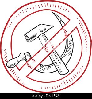 Il comunismo e socialismo bad schizzo Illustrazione Vettoriale