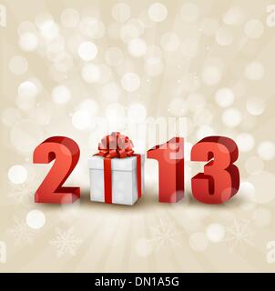 Felice Anno Nuovo 2013! Anno nuovo modello di progetto. Illustrazione Vettoriale. Illustrazione Vettoriale