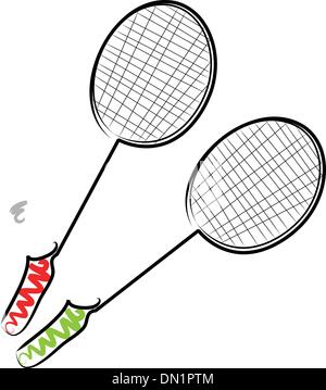Badminton Illustrazione Vettoriale