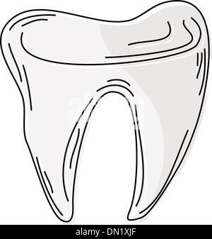 Cartoon dente. eps10 Illustrazione Vettoriale