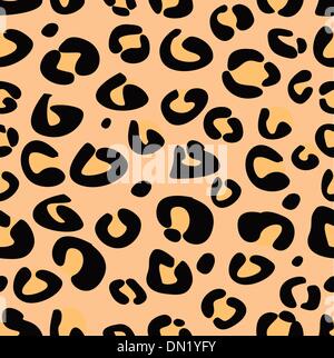 Leopard vettore texture senza giunture Illustrazione Vettoriale