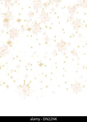 Natale multicolore con il simbolo del fiocco di neve. EPS 8 Illustrazione Vettoriale