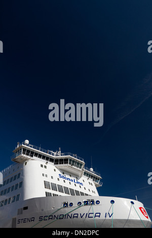 Un Stena Line ro/pax traghetto a Kiel. Foto Stock