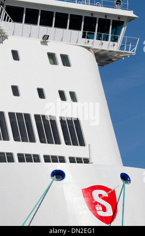 Un Stena Line ro/pax traghetto a Kiel. Foto Stock