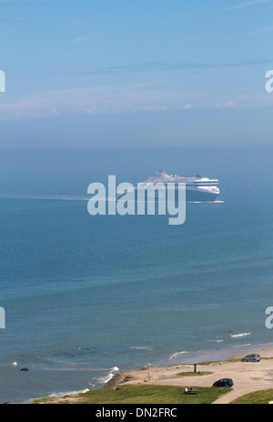 Una linea di colore classe SuperSpeed ro/pax ferry off Hirtshals. Foto Stock