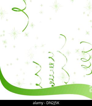 Natale albero di mezzitoni su un verde. EPS 8 Illustrazione Vettoriale