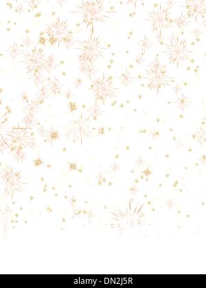 Natale multicolore con il simbolo del fiocco di neve. EPS 8 Illustrazione Vettoriale