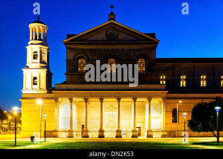 Portico gregoriana di San Paolo fuori le mura a Roma Italia Foto Stock