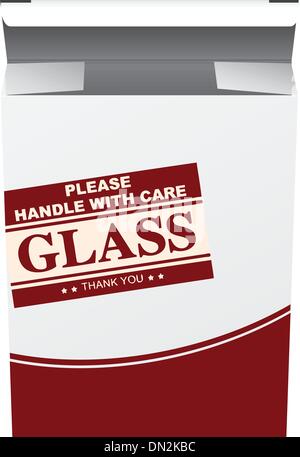 Imballaggi per oggetti fragili Illustrazione Vettoriale