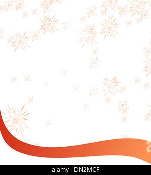 Natale albero di mezzitoni su un arancio EPS 8 Illustrazione Vettoriale