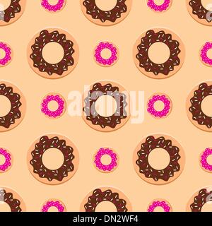 Ciambelle Seamless Pattern Illustrazione Vettoriale