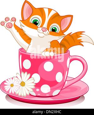 Gatto di Coppa Illustrazione Vettoriale