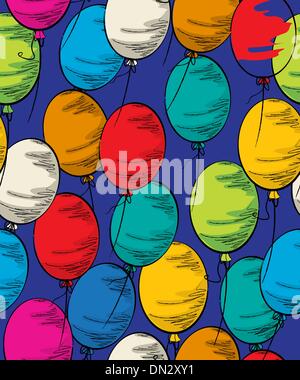 Partito senza giunture a palloncino Illustrazione Vettoriale