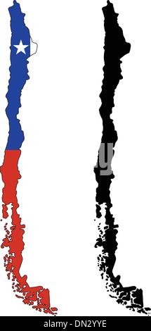 Cile Illustrazione Vettoriale