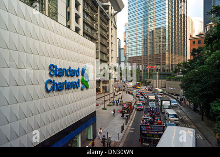 Strada della Regina, Centrale di Hong Kong Foto Stock