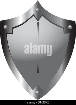 Scudo medievale Illustrazione Vettoriale