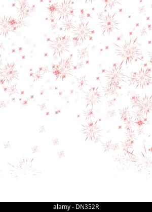 Natale multicolore con il simbolo del fiocco di neve. EPS 8 Illustrazione Vettoriale