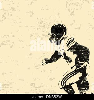Il football americano poster grunge Illustrazione Vettoriale