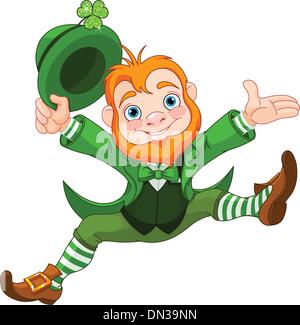 Felice Leprechaun Illustrazione Vettoriale