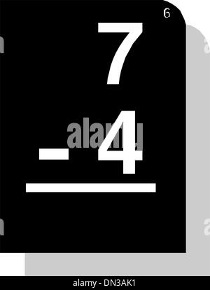 Consiglio scolastico con le formule Illustrazione Vettoriale