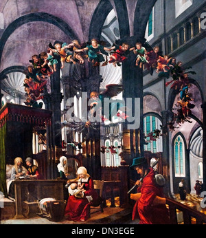 Vergine Maria - La vita della Vergine - Nascita della Vergine - Vergine detenute da infermiere 1520 Albrecht Altdorfer 1480-1538 Germania Foto Stock