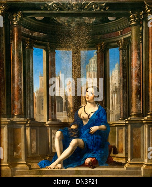 Danae di Jan Gossaert - Jan Mabuse 1478 – 1532 Belgio fiammingo nella mitologia greca, Danaë era una principessa argiva e madre dell'eroe Perseo Foto Stock