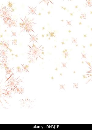 Natale multicolore con il simbolo del fiocco di neve. EPS 8 Illustrazione Vettoriale